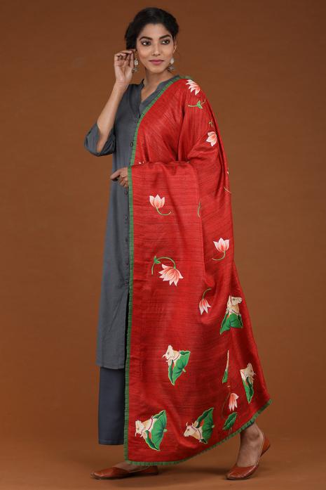 Ghicha Silk Pichwai Dupatta