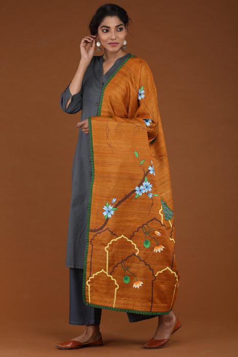 Ghicha Silk Pichwai Dupatta