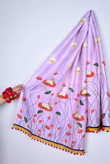 Tussar Silk & Linen Dupatta 