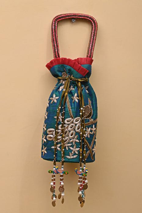 Hand Embroidered Pichwai Potli 