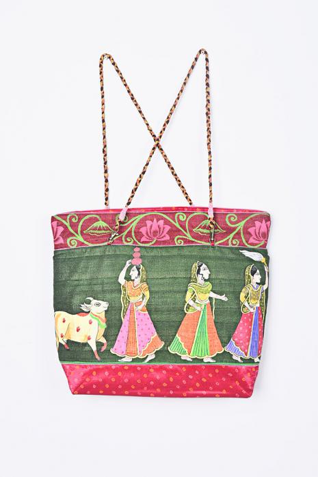Hand Painted Pichwai Bag 
