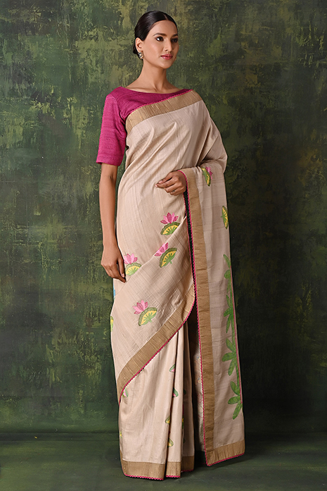  Pichwai Jamdaani Tussar Saree