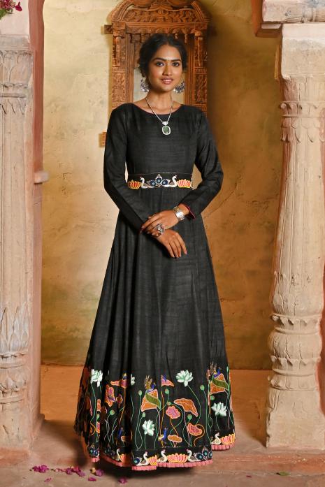 Pichwai Embroidered Gown