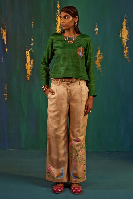 Hand Painted Pichwai Pants