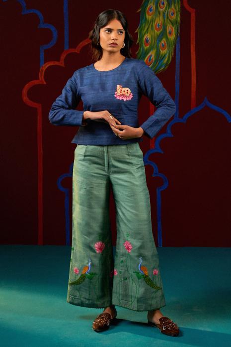 Hand Painted Pichwai Pants