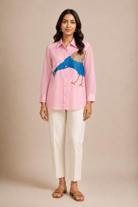 Pink Pichwai Shirt