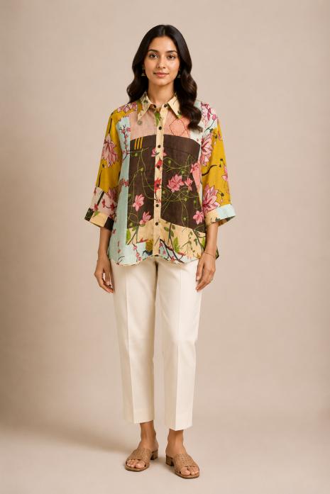 Multicolour Pichwai Shirt