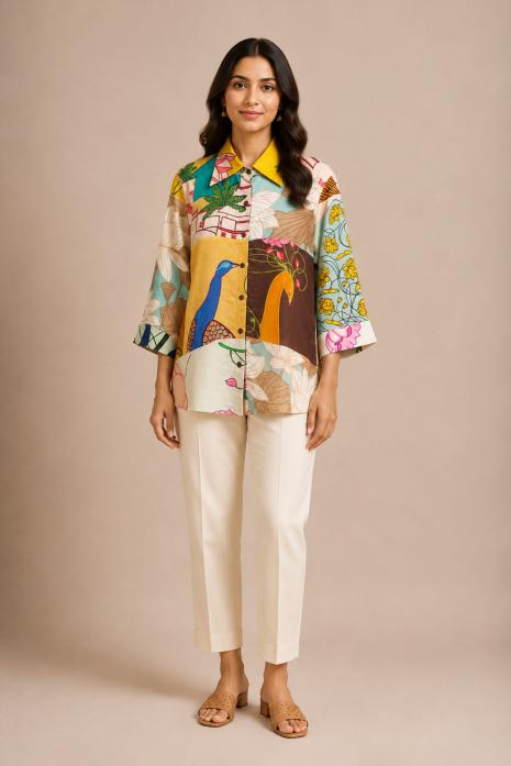 Multicolour Pichwai Shirt