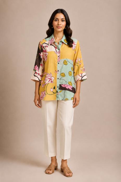 Multicolour Pichwai Shirt