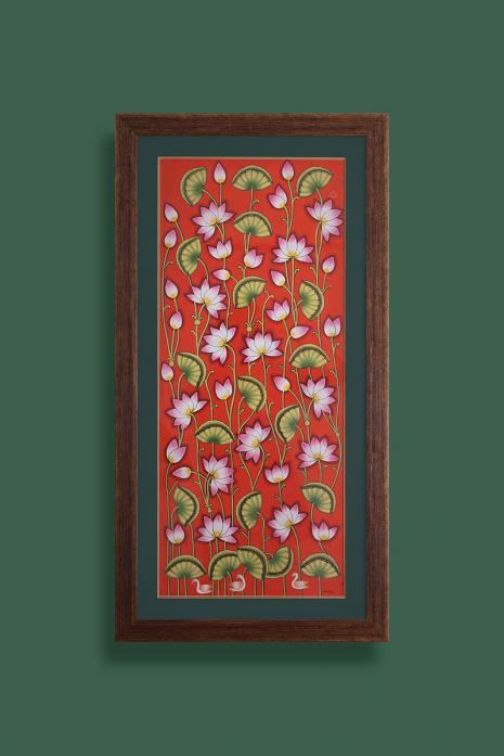 Traditional Kamal Talai Pichwai Art Wall Paintings on Paper